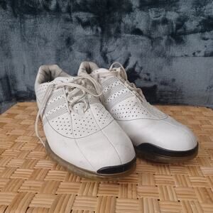 Adidas Men's Leather FitFoam Traxion AdiTuff Clima Proof Shoes Golf Cleats